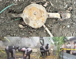 Ranjau Darat Ditemukan Warga di Teluk Bakung, Tim Gegana Brimobda Sumut Musnahkan dengan Aman