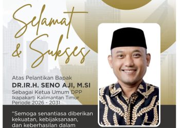 LBB Samarinda Sampaikan Ucapan Selamat atas Pelantikan Seno Aji sebagai Ketua Umum DPP Ikapakarti Kaltim 2026–2031