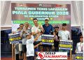 Sekprov Kaltara Raih Juara 1 di Turnamen Tenis Piala Gubernur 2026