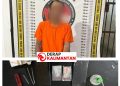 Sempat Melawan Pakai Gunting, Pengedar Sabu Diringkus Polisi di Kebun Sawit Raya Kahean