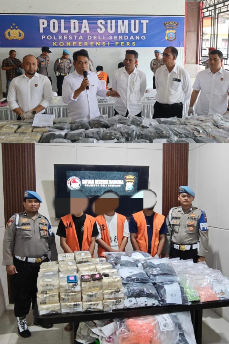 Gagalkan Peredaran Narkoba Skala Besar, Kinerja Kapolresta Dan Katres Narkoba Polresta Deliserdang Banjir Apresiasi