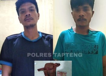 Polres Tapanuli Tengah Ringkus Dua Pelaku Jambret di Desa Aek Horsik