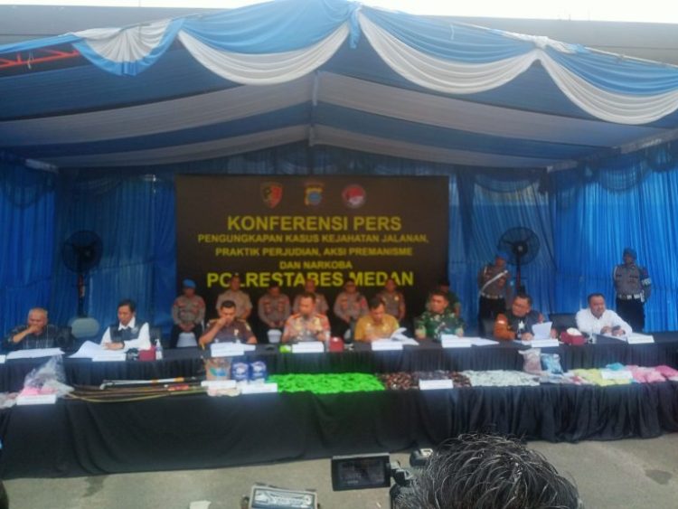 Polrestabes Medan Ungkap 250 Kasus, 290 Tersangka Ditahan