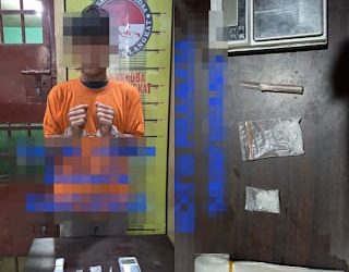 Polres Langkat Berantas Tempat Peredaran Narkotika di Besitang, Satu Pelaku Diamankan.