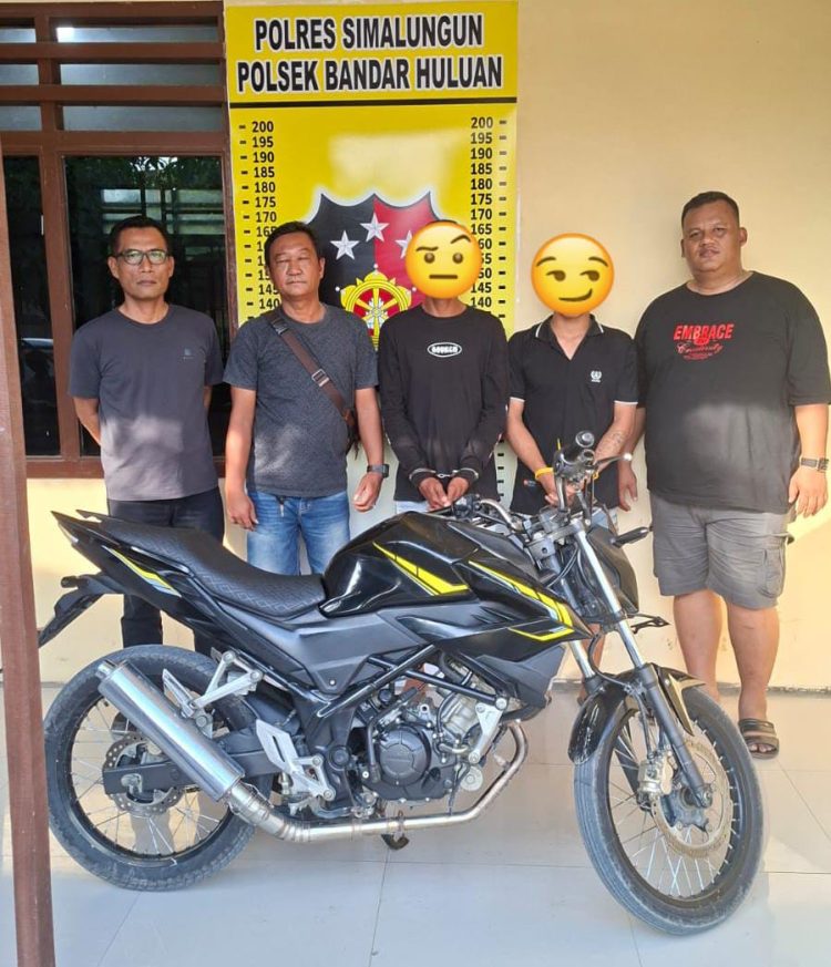 Gerak Cepat Polsek Bandar Huluan Ringkus Dua Pelaku Pencurian Sepeda Motor, Korban Rugi Rp 20 Juta