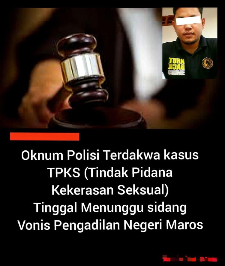 Tahanan Kejaksaan, Oknum Polisi Polres Maros Hadapi Sidang Tertutup