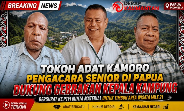 Tokoh Adat Kamoro Dukung Kades Nawaripi Minta Material Timbun ke Freeport untuk Wisata Mile 21