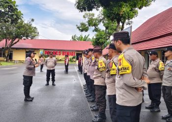 Apel Gabungan Sat Binmas Polres Binjai: Kapolres Tekankan Peran Aktif Bhabinkamtibmas Jaga Keamanan Warga