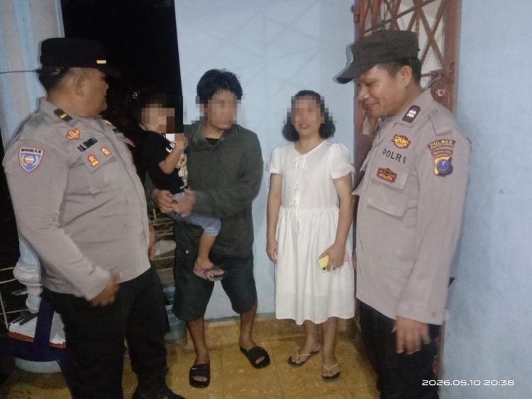 Respon Cepat CC 110, Polsek Siantar Marihat Pertemukan Anak 6 Tahun Terpisah Dengan Orangtuanya di Jalan Durian