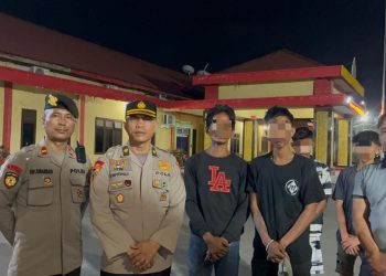 Patroli KRYD Belawan Sikat Premanisme hingga Tawuran, 4 Pelaku Pungli Viral Sicanang Ditangkap