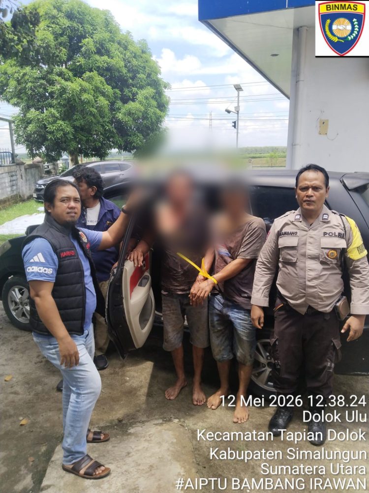 Warga Hubungi 110, Dua Pencuri Anak Lembu di Simalungun Dibekuk Usai Kabur Pakai Sedan dan Tabrak Pemotor