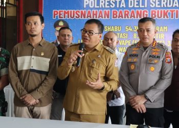 Ungkap Ratusan Kasus Narkotika, Bupati Asri Ludin Tambunan Mengapresiasi dan Dukung Penuh Polresta Deliserdang