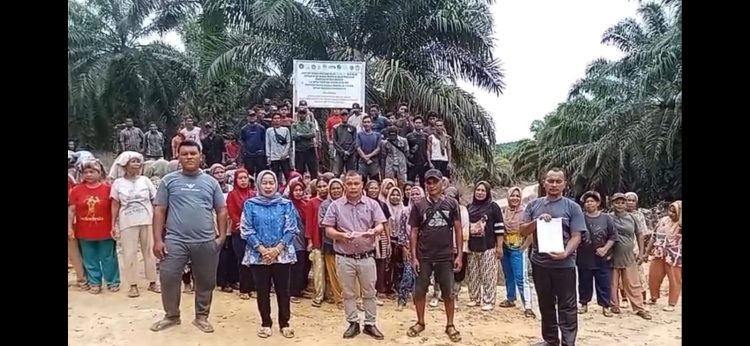 Masyarakat Luat Unterudang Minta PT Barapala Diusir Dari Lahan Warga