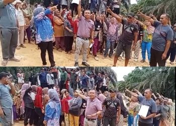 Masyarakat Luat Unterudang Minta PT Barapala Diusir Dari Lahan Warga