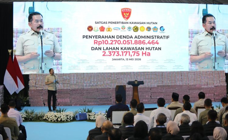 Kejagung dan Satgas PKH Serahkan Rp10,27 Triliun ke Kas Negara