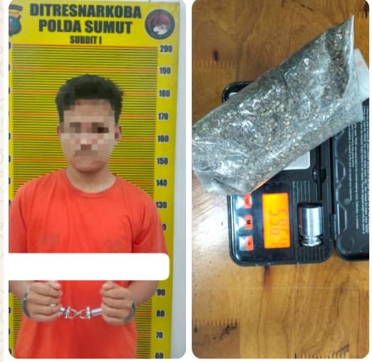 Polisi Tangkap Pengedar Ganja di Medan Denai, Sita Hampir 60 Gram Barang Bukti