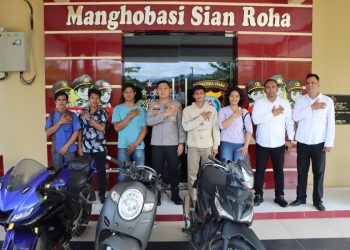 Polres Tapteng Kembalikan 3 Unit Sepeda Motor Hasil Ungkap Kasus Curanmor ke Pemiliknya