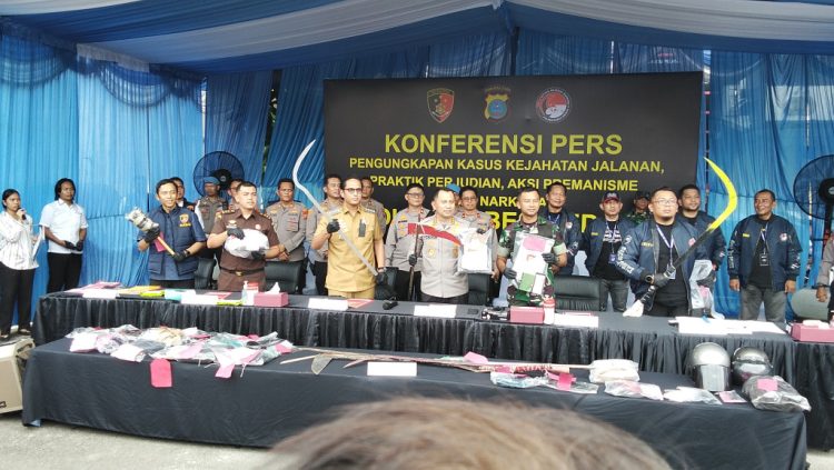 Polrestabes Medan Ungkap Kasus Kejahatan Jalanan dan Narkoba