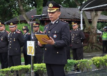 Memperingati Hari Kebangkitan Nasional Ke-118, Polres Binjai Laksanakan Upacara Bendera