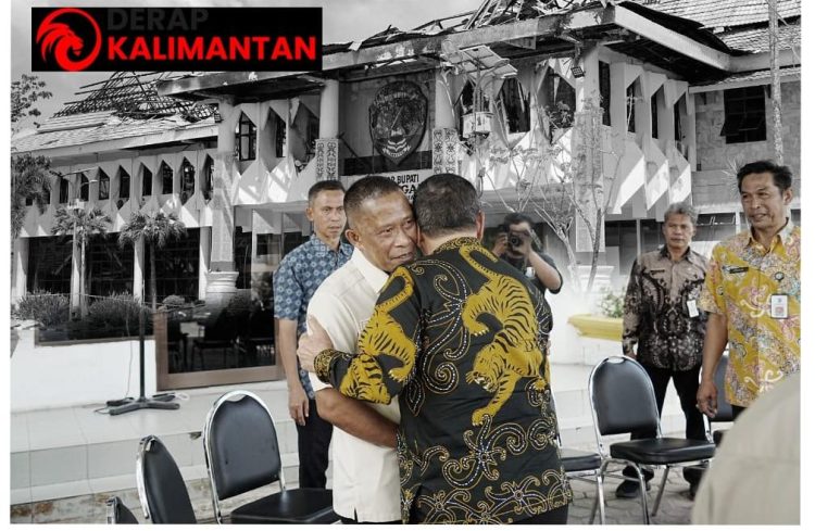 Wagub Tinjau Kantor Bupati Bulungan Pasca Kebakaran, Sampaikan Keprihatinan 