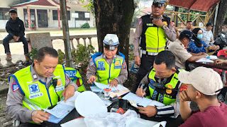 Satlantas Polres Langkat Intensifkan Razia Opsen PKB dan BBNKB, Tingkatkan Ketertiban Berlalu Lintas