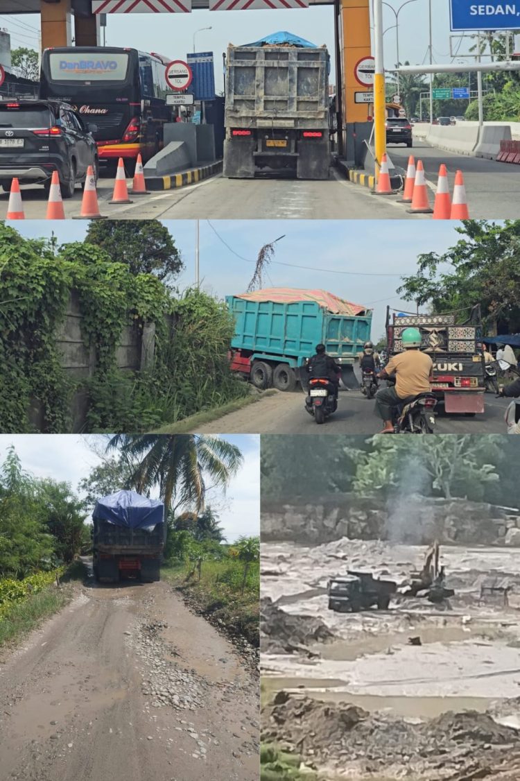 Dikabarkan Truk Diamankan, Alat Berat Tak Diamankan, Disinyalir Oknum APH Diduga Beking Galian C Ilegal di Deli Serdang.