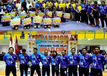 Mimika Cetak Bibit Atlet Baru, Turnamen Tenis Meja Bupati Cup I Resmi Ditutup Johannes Rettob