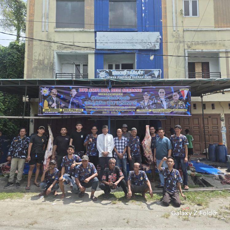 AMPI DPD Deli Serdang Berbagi Hewan Qurban Sebanyak 4 Ekor Kepada Masyarakat