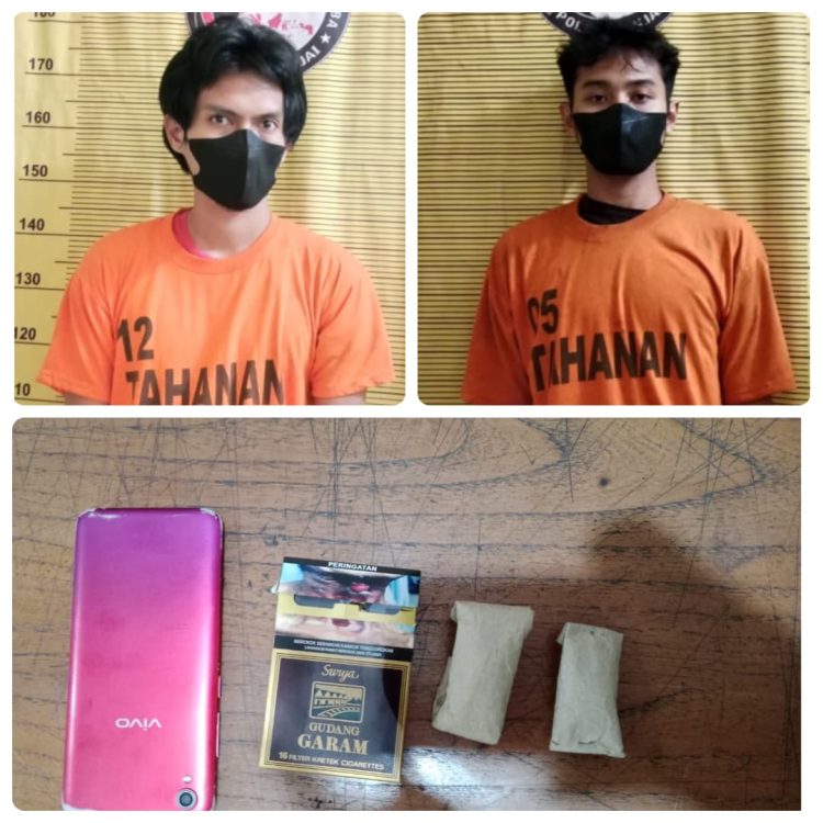 Gunakan Teknik Undecover, Satresnarkoba Amankan 2 Orang Pria Bersama Barang Buktinya