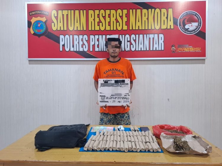 Polres Pematangsiantar Ungkap dan Amankan Warga Gang Pulut Putih Milik Ganja 