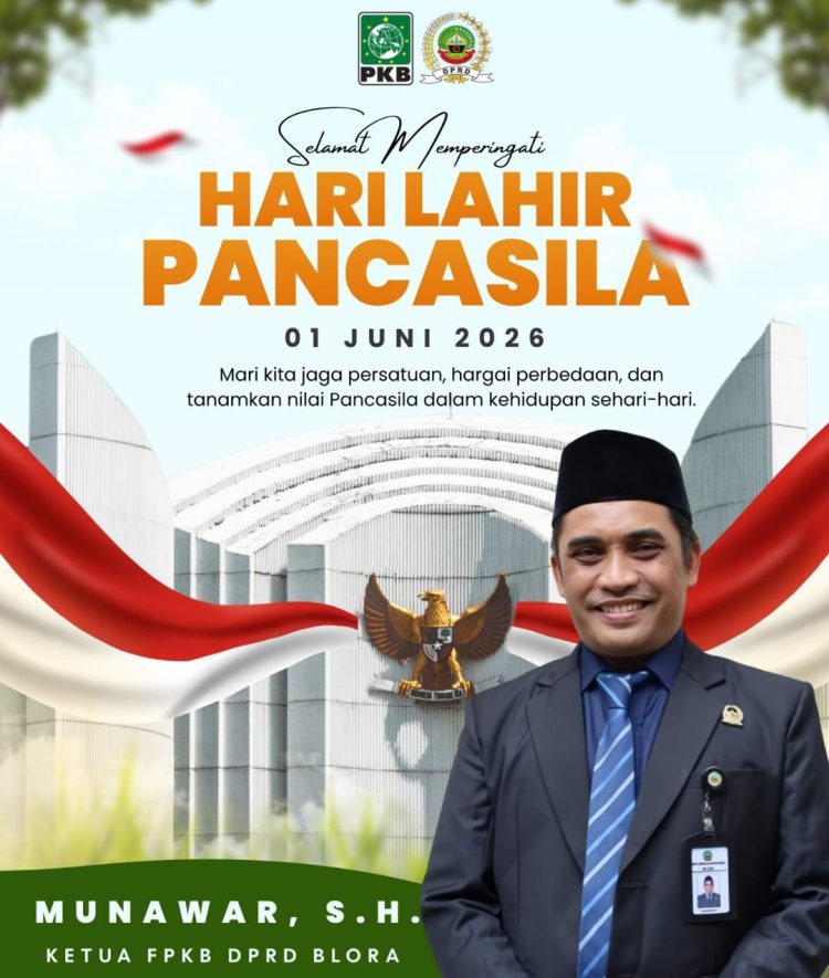 Ketua FPKB DPRD Blora Munawar, S.H. Ajak Warga Jaga Persatuan di Hari Lahir Pancasila