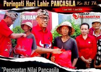 PDI Perjuangan Buleleng Peringati Hari Lahir Pancasila: Upacara Bendera dan Bantuan Sembako untuk Kelompok Rentan