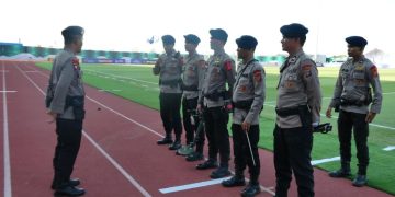Jelang Laga Filipina Vs Australia, Gegana Brimob Polda Sumut Sterilisasi Stadion Madya untuk Pastikan Keamanan ASEAN U-19 Boys’ Championship 2026