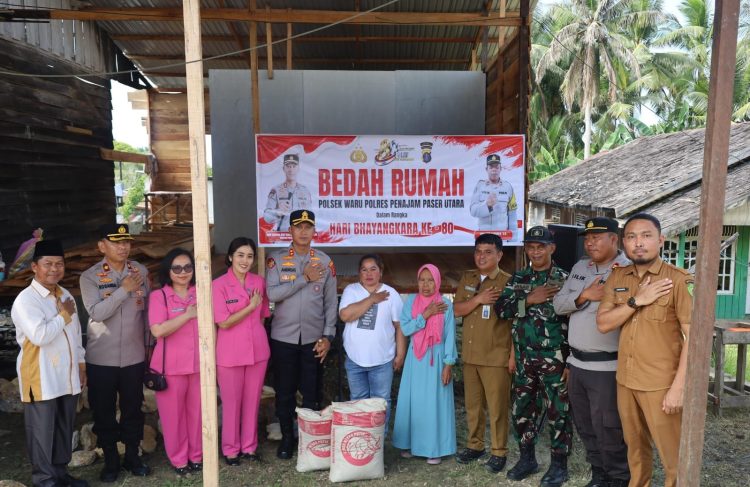 Hari Bhayangkara ke-80: Dari Puing Kebakaran, Polres PPU Bangun Kembali Harapan Warga Waru
