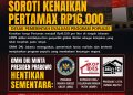 Pertamax Naik Rp16.000, GMNI Desak Pemerintah Evaluasi Program Populis