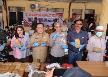 Polres Pematangsiantar Gelar Pemusnahan Barang Bukti Narkotika