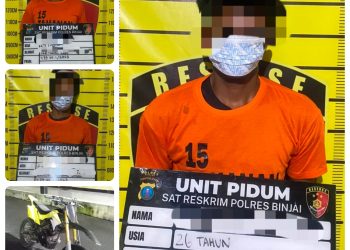 Polres Binjai Tegaskan Komitmen Berantas Kejahatan Jalanan, Tiga Pelaku Begal Modus Baru Berhasil Diringkus Tim Cobra