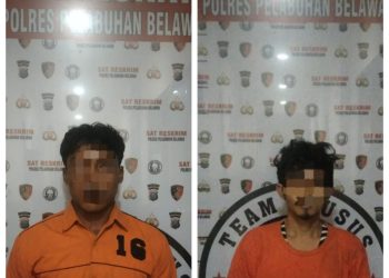 Ancam Sopir Truk di Tol Belmera, Dua Pelaku Curas Dibekuk Polres Pelabuhan Belawan dalam Hitungan Jam