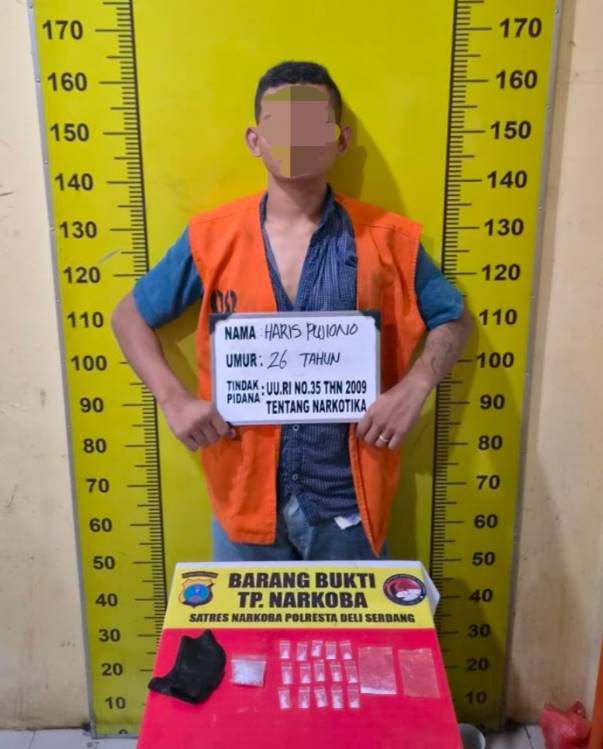 Barang Bukti 16 Paket, Pengedar Sabu Lubuk Pakam Diciduk Polresta Deli Serdang