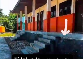 Sekolah Tanpa Pengaman, Konsultan Perencana SDN 01 Teluk Alulu Disorot Warga