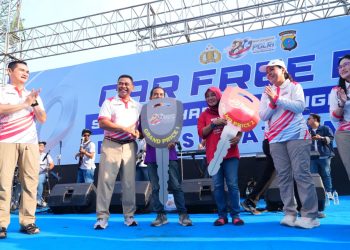 Semarak Bhayangkara ke-80, Polda Sumut Hadirkan Layanan Sosial dan Kepedulian Nyata untuk Masyarakat di CFD Medan 