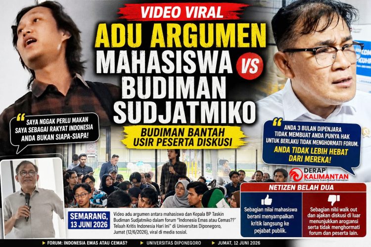 Video Viral Adu Argumen Mahasiswa vs Budiman Sudjatmiko, Budiman Bantah Usir Peserta Diskusi