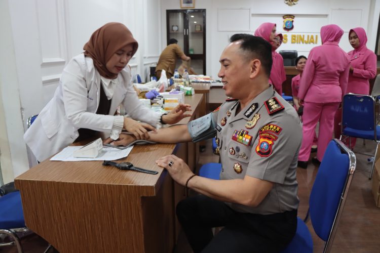 Menyambut Hari Bhayangkara ke-80 Tahun 2026, Polres Binjai Melaksanakan Bakti Kesehatan