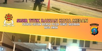 Sisir Titik Rawan Kota Medan, Patroli Satuan Brimob Polda Sumut Hadirkan Rasa Aman