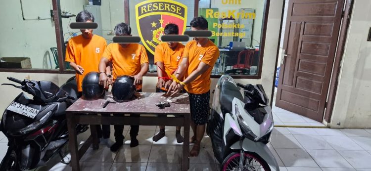 Sindikat Curanmor Antar Wilayah Dibongkar, Empat Pelaku Ditangkap Unit Reskrim Polsek Berastagi