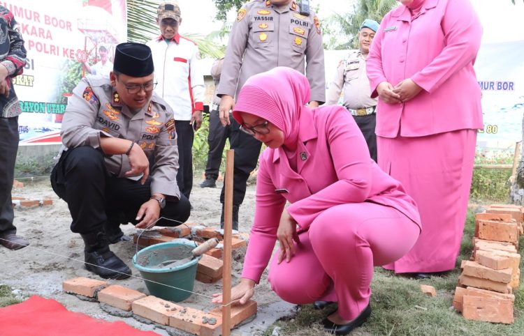 Kapolres Langkat Pimpin Peletakan Batu Pertama Sumur Bor untuk Warga Tanjung Putus