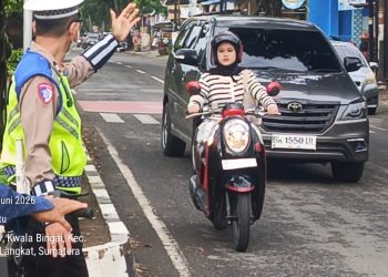 Kasat Lantas Polres Langkat Optimalkan Pengaturan Arus Lalu Lintas Demi Kelancaran Aktivitas Masyarakat
