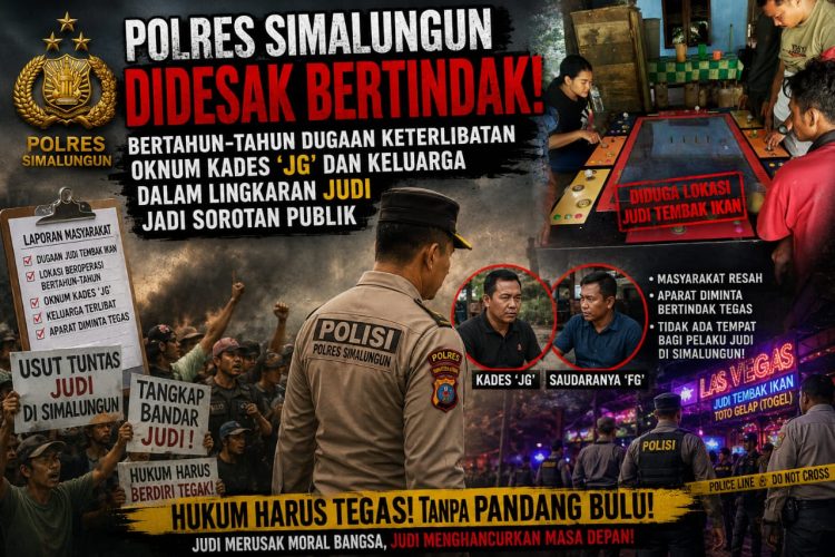 POLRES SIMALUNGUN DIDESAK BERTINDAK! Bertahun-Tahun Dugaan Keterlibatan Oknum Kades JG dan Keluarga dalam Lingkaran Judi Jadi Sorotan Publik