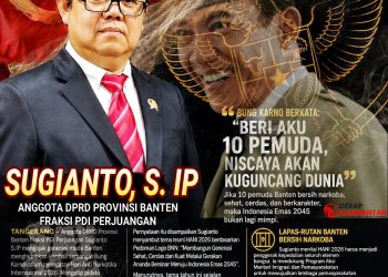 Bulan Bung Karno & HANI 2026: Sugianto S.IP DPRD Banten Fraksi PDI Perjuangan Tegaskan “Pemuda Harapan Bangsa” Harus Bebas Narkoba