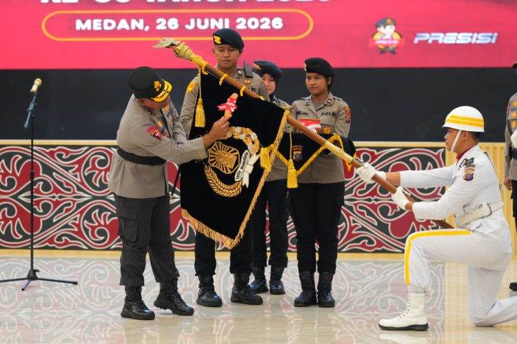 Kapolda Sumut Pimpin Upacara Pemuliaan Nilai-Nilai Tribrata, Perkuat Integritas Personel Sambut Hari Bhayangkara ke-80